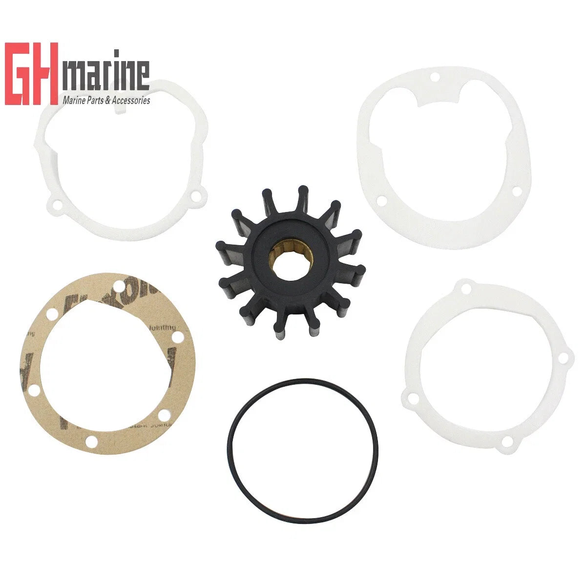 Flexible Water Pump Impeller Kit for Marine Engines (4 Cyl)