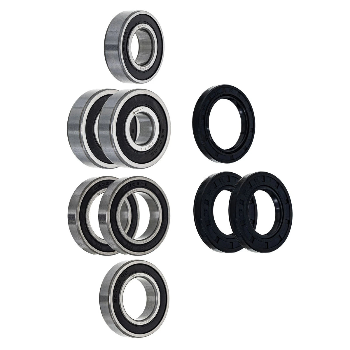 Wheel Bearing Seal Kit for Honda VT1300CX (MK1009278, 6205-2RS, 6304-2RS, 6905-2RS)