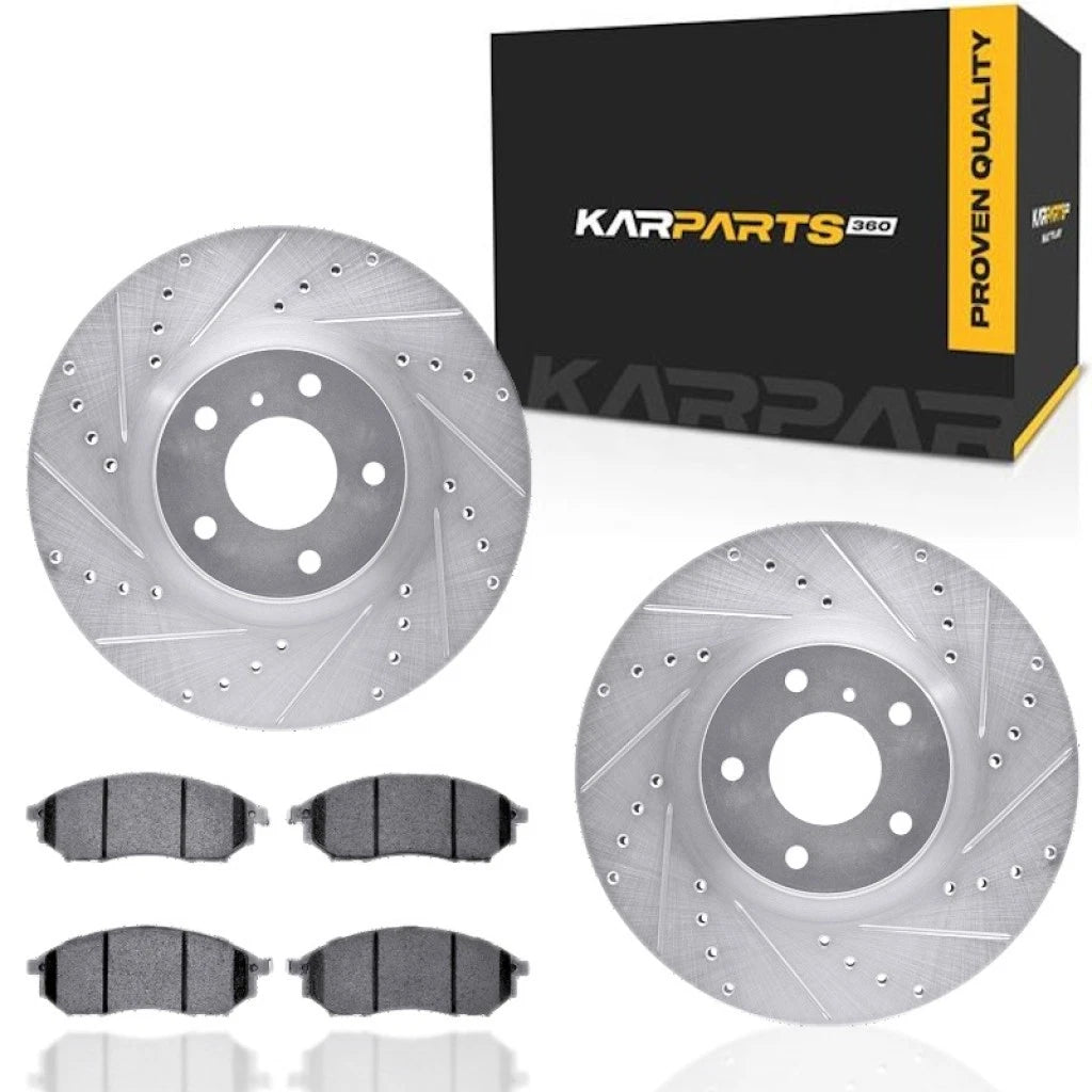 Rotor Set for Infiniti G25 (2011–2012) ALX-PAU-DF-7512-67091-CLA4 Drilled Slotted