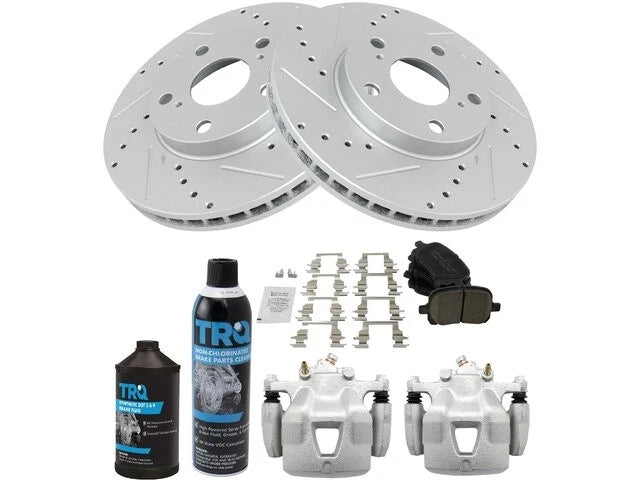 Set of 4 Brake Pads Rotors Calipers for Toyota Avalon (1998–2004) 76571QXRT