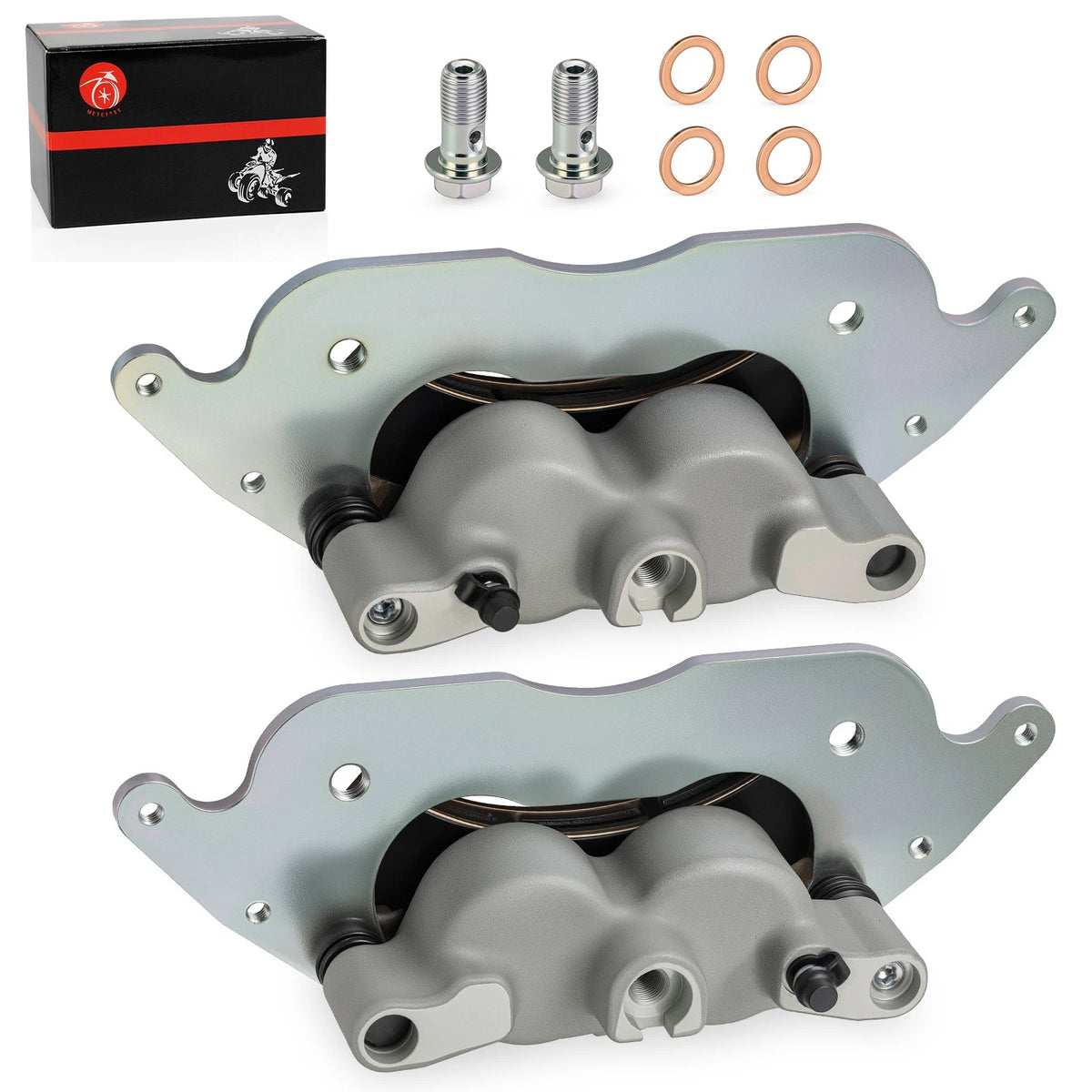 Set of 2 Front Brake Calipers with Pads for Polaris RZR PRO XP 4 (2020–2025) 1913467, 1913468