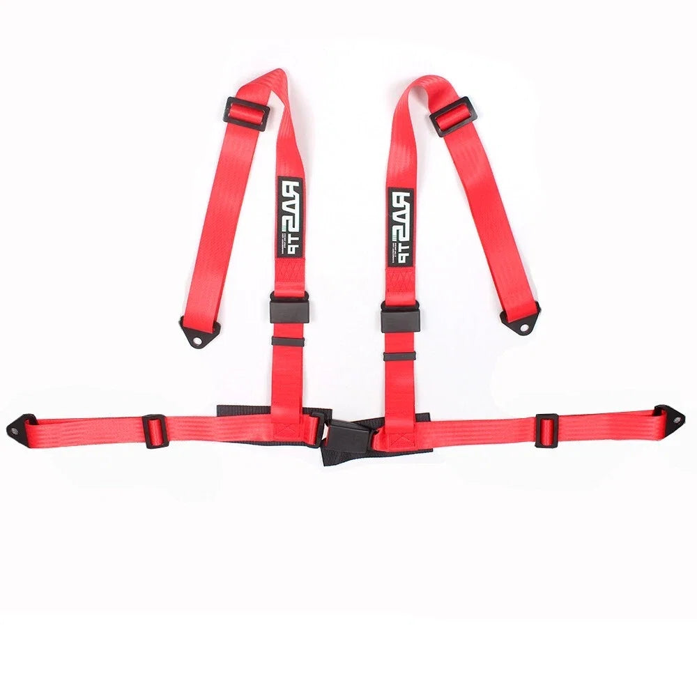 2X 4 Point Racing Harness Buckle Seat Belt 2" Strap Nylon for Go-kart UTV ATV