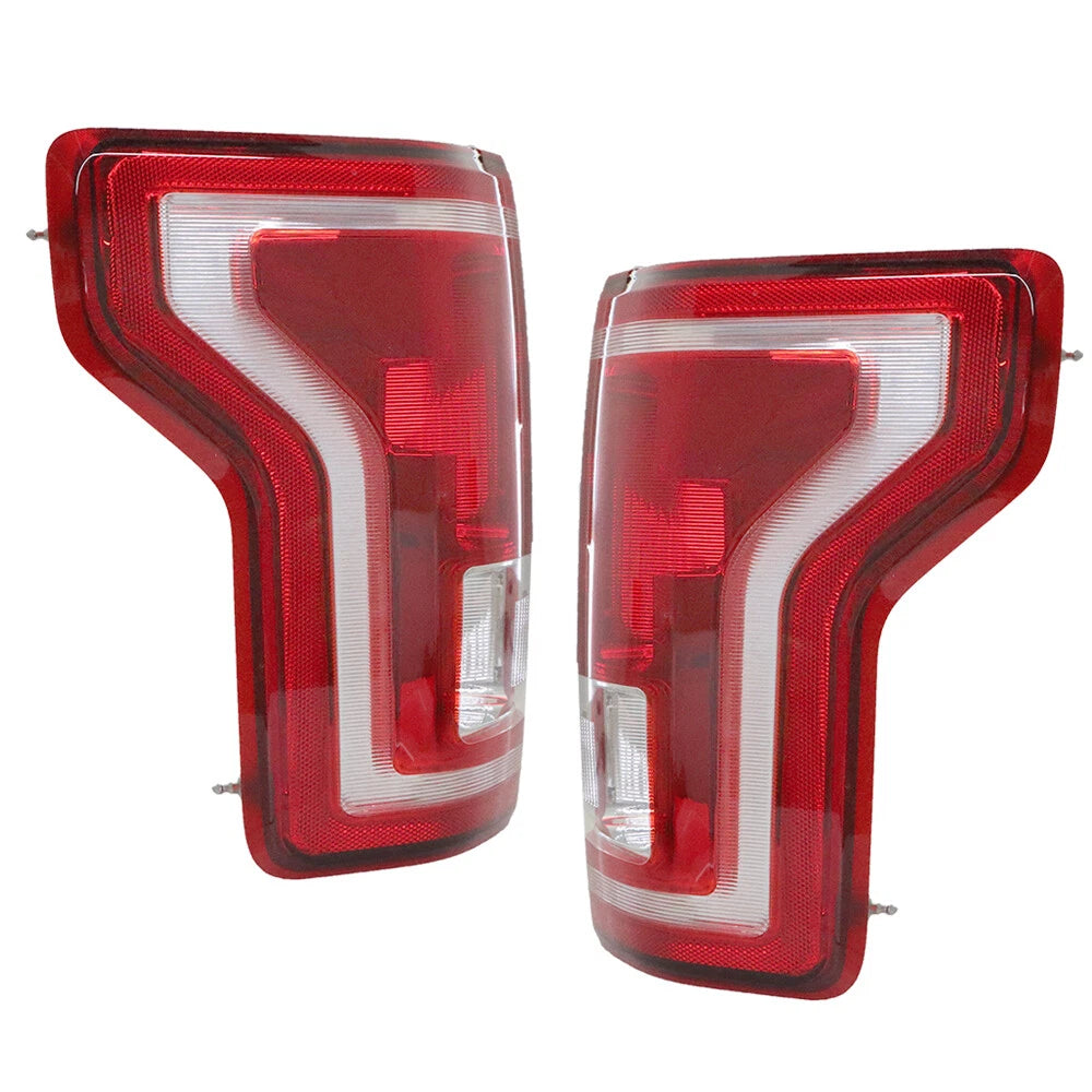 Set of 2 Red Rear Brake Tail Lights for Ford F-150 (2015–2017) FO2801239C, FO2800239C