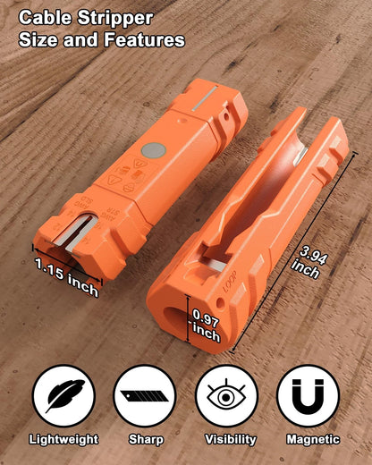 Cable Ripper Multifunctional Stripping Tool 12-14 AWG 12/2 Orange