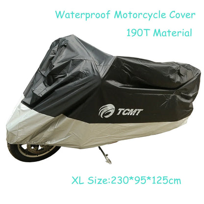 Motorcycle Cover for Harley (M, L, XL, XXL, XXXL) Waterproof Rain Dust Protector