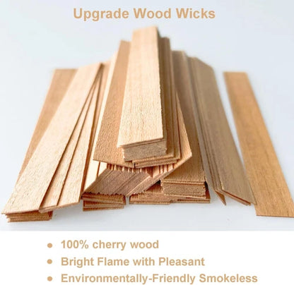 230 PCS Wooden Candle Wicks for Candle Making (0.5mm, 5.10.50.02in)