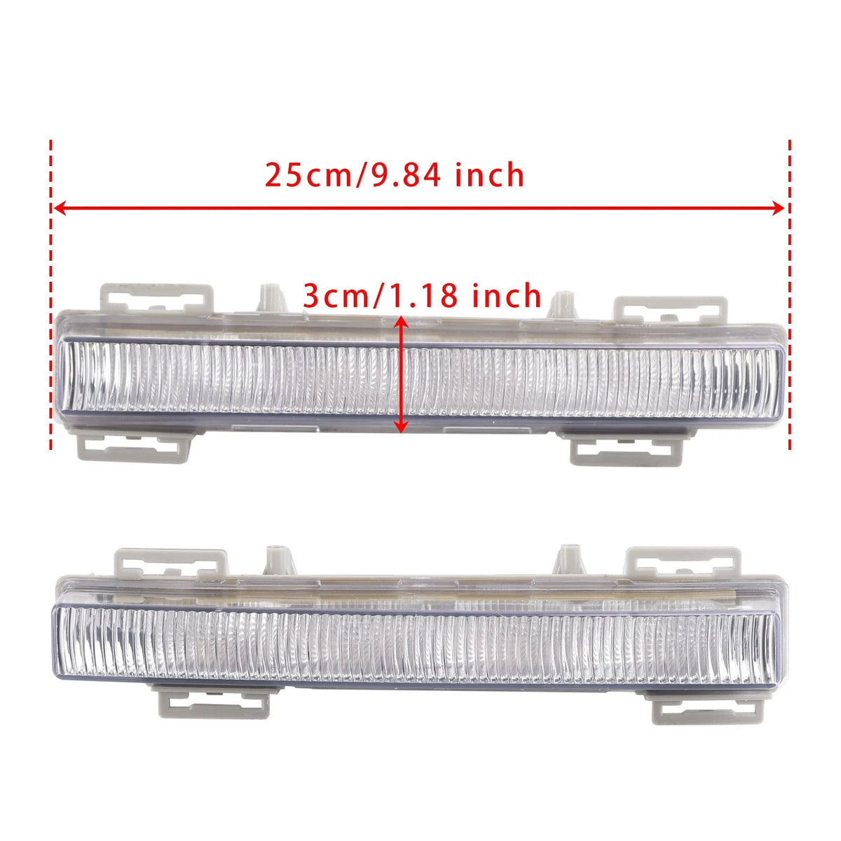 LH RH Pair Daytime Running Lamp Fog Light for Mercedes W166 ML/GL (2012–2015)