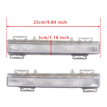 LH RH Pair Daytime Running Lamp Fog Light for Mercedes W166 ML/GL (2012–2015)