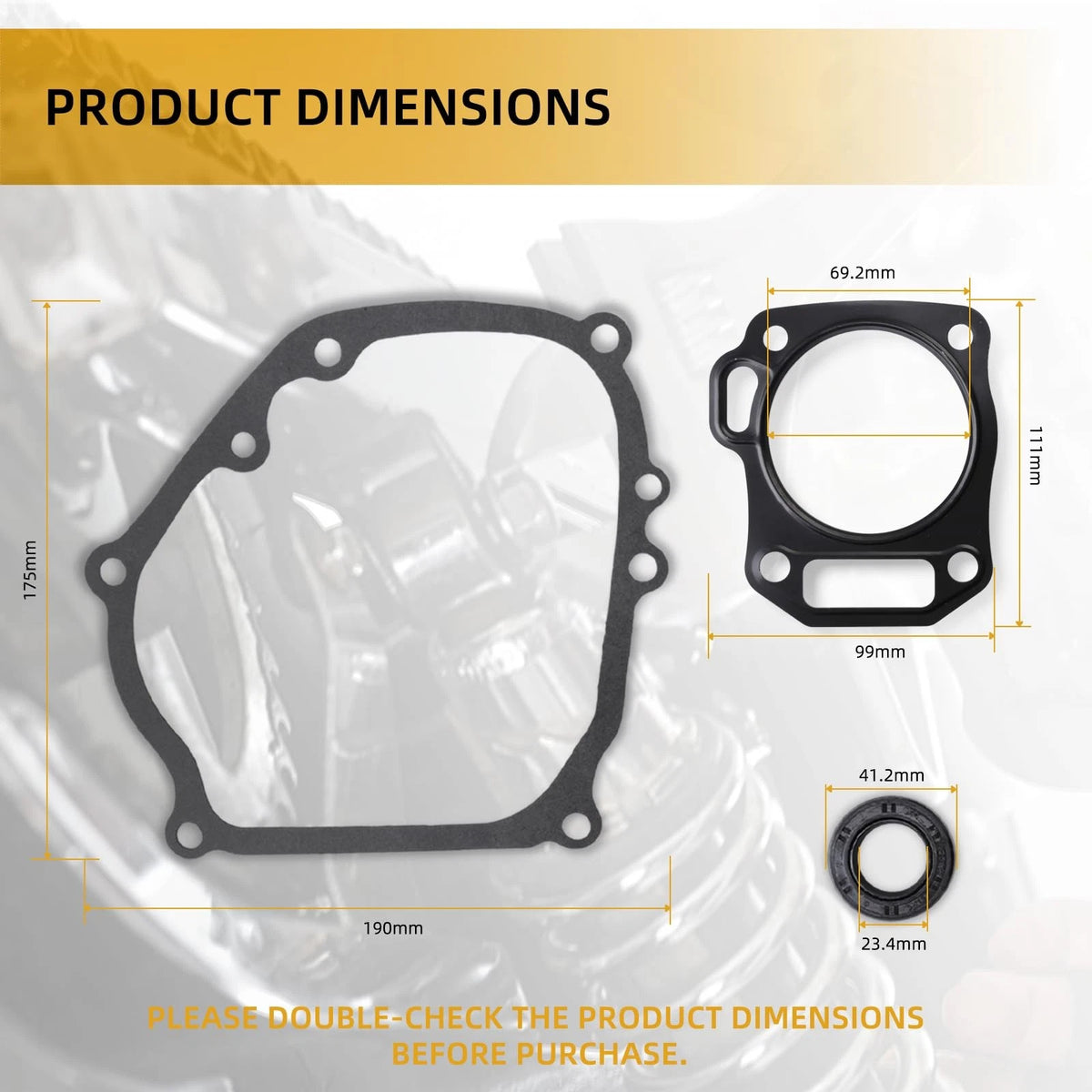 Head Gasket Kit for Predator 212 cc Coleman Ct200u