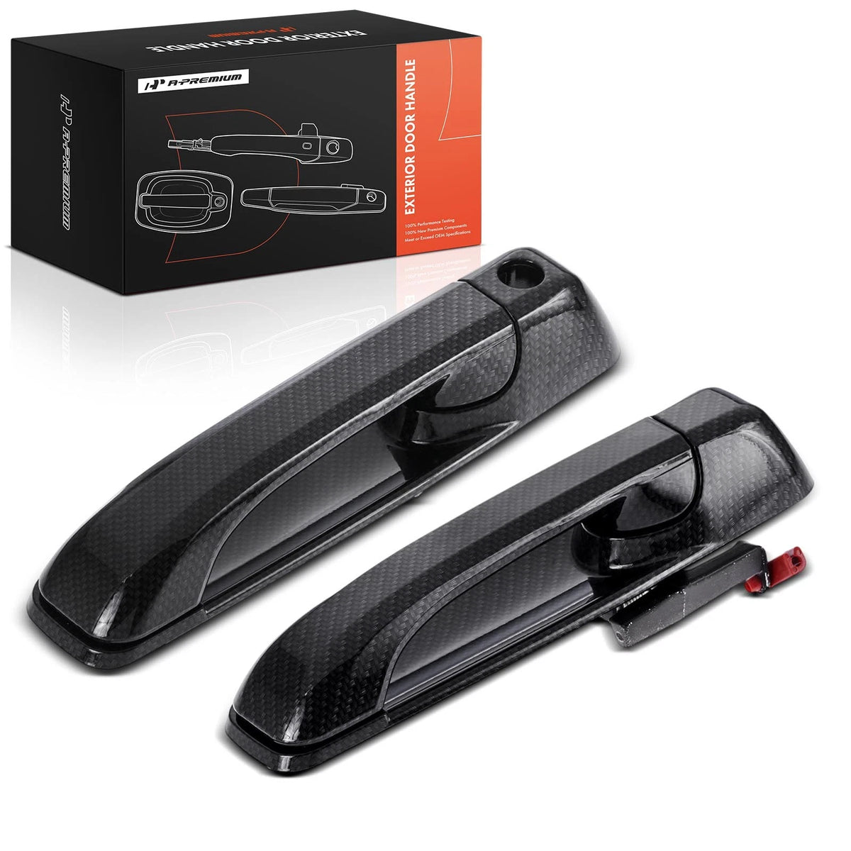 2X Front Exterior Door Handle for Ram 1500 2500 3500 (2011–2018) - 55112383AC, 55112384AC, CH1310160, CH1311160