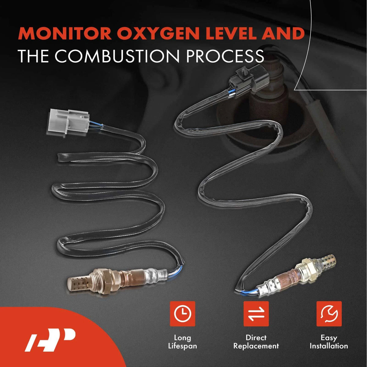 Set of 4 O2 Oxygen Sensors for Mitsubishi Montero (1997) MD312084, MD343987, MD305149, MR985165