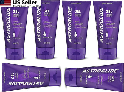 4X Astroglide Personal Lubricant Gel 4-Ounce Tubes