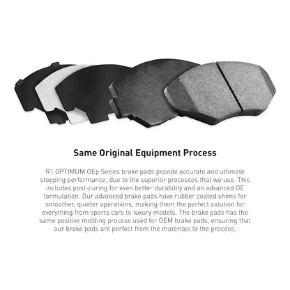 2X Rear Brake Pad Set for Jaguar I-Pace (2019–2020) 2551-1821-11