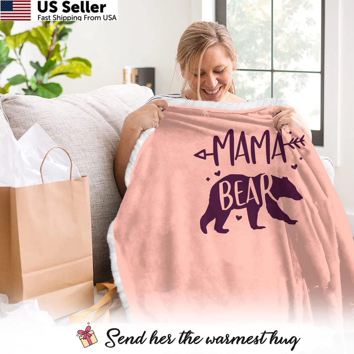 Wearable Blanket Hoodie for Mothers Day Gifts (One Size)