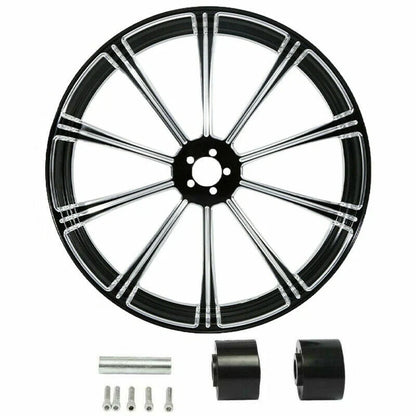 26" Front 18" Rear Wheel Rim Hub Pulley Sprocket for Harley Road King