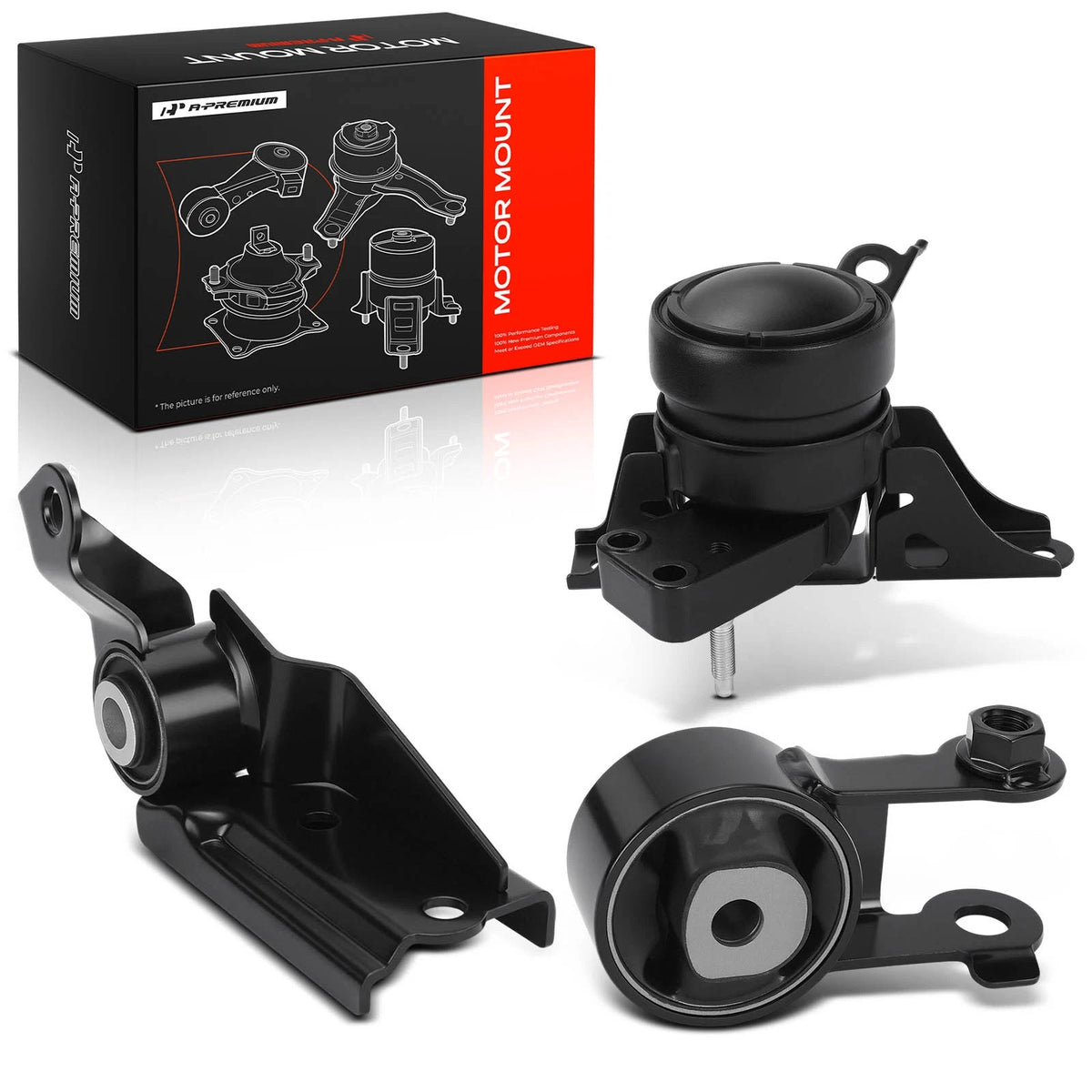 3X Engine Motor & Torque Strut Mount for Toyota Yaris (2007–2017) 1230521220, 1236421020, 1236321060