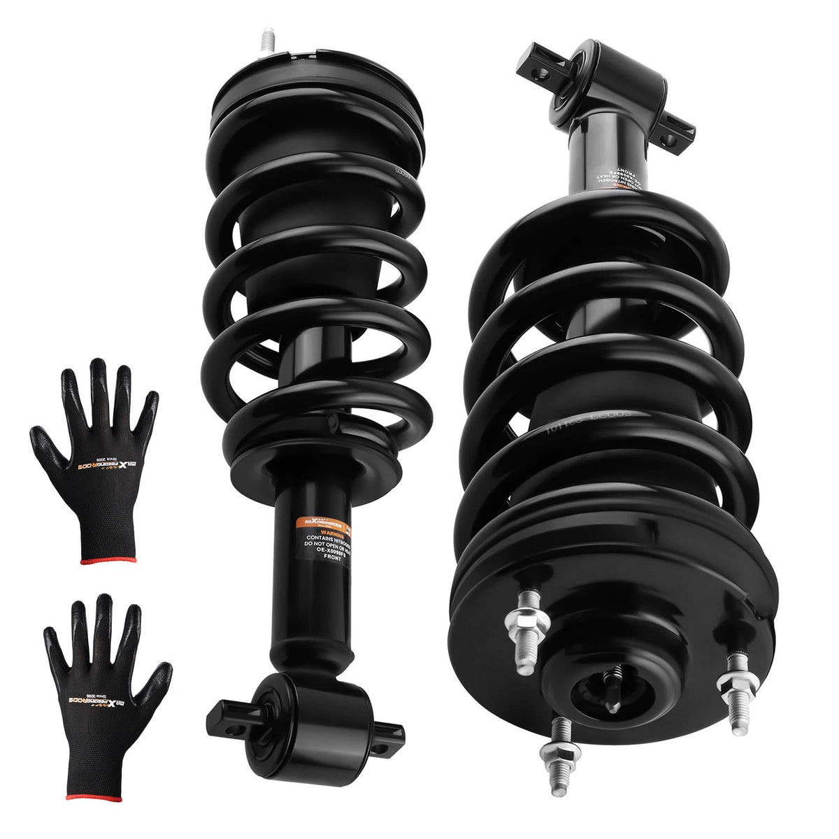 Pair Front Complete Struts w/ Coil Spring Assembly for Chevrolet Tahoe GMC Yukon (2007–2020)