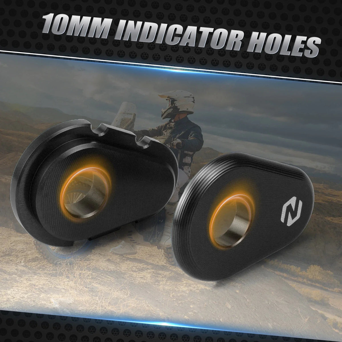 CNC Turn Signal Indicator Adapter Spacers for Yamaha Tenere 700 (2019–2023)