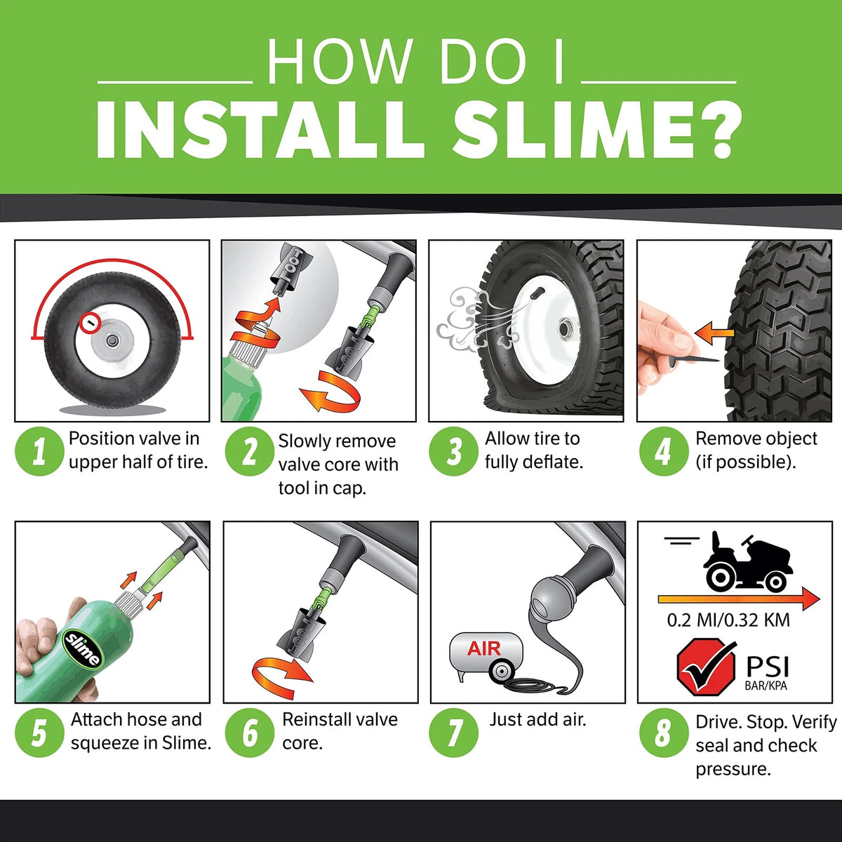 Slime Flat Tire Puncture Repair Sealant for Tubeless (24 oz)