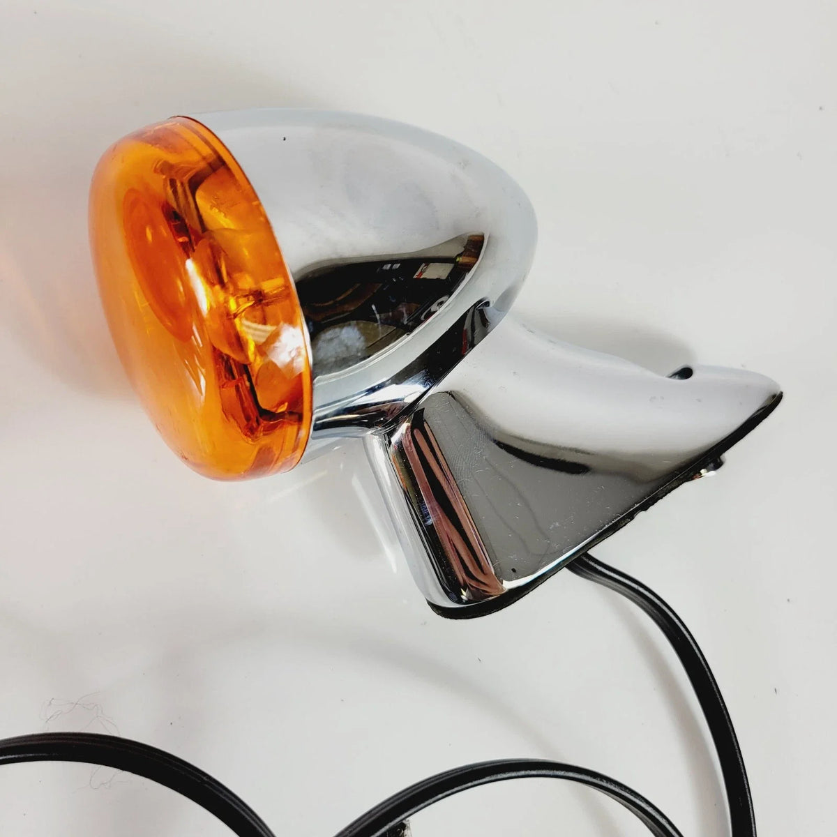 Chrome Bullet LED Amber Turn Signals for Harley-Davidson Road Glide (2015–2023)