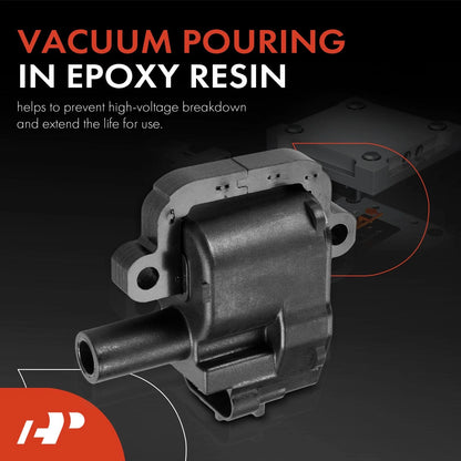 Ignition Coil for Chevy Silverado 2500HD 3500 GMC Sierra 3500 (2001–2002) - 12556450, 12558948, 19421259, UF-192