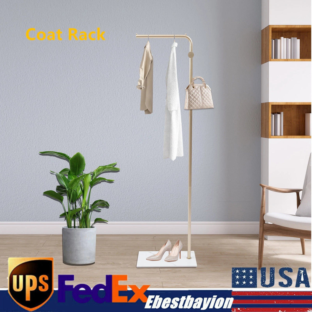 Coat Hanger Clothes Organizer for Freestanding Clothing Rack