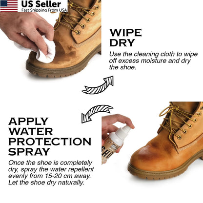 Suede Shoe Cleaner for Nubuck and Water Repellent (Transparent)