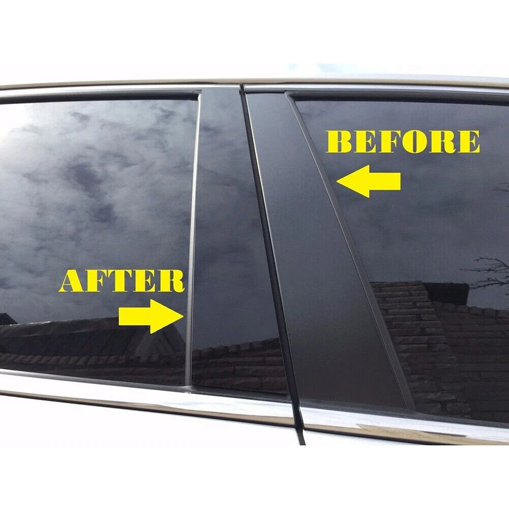 8pcs Glossy Black Pillar Post Trim for Nissan Kicks P15 (2018–2023)