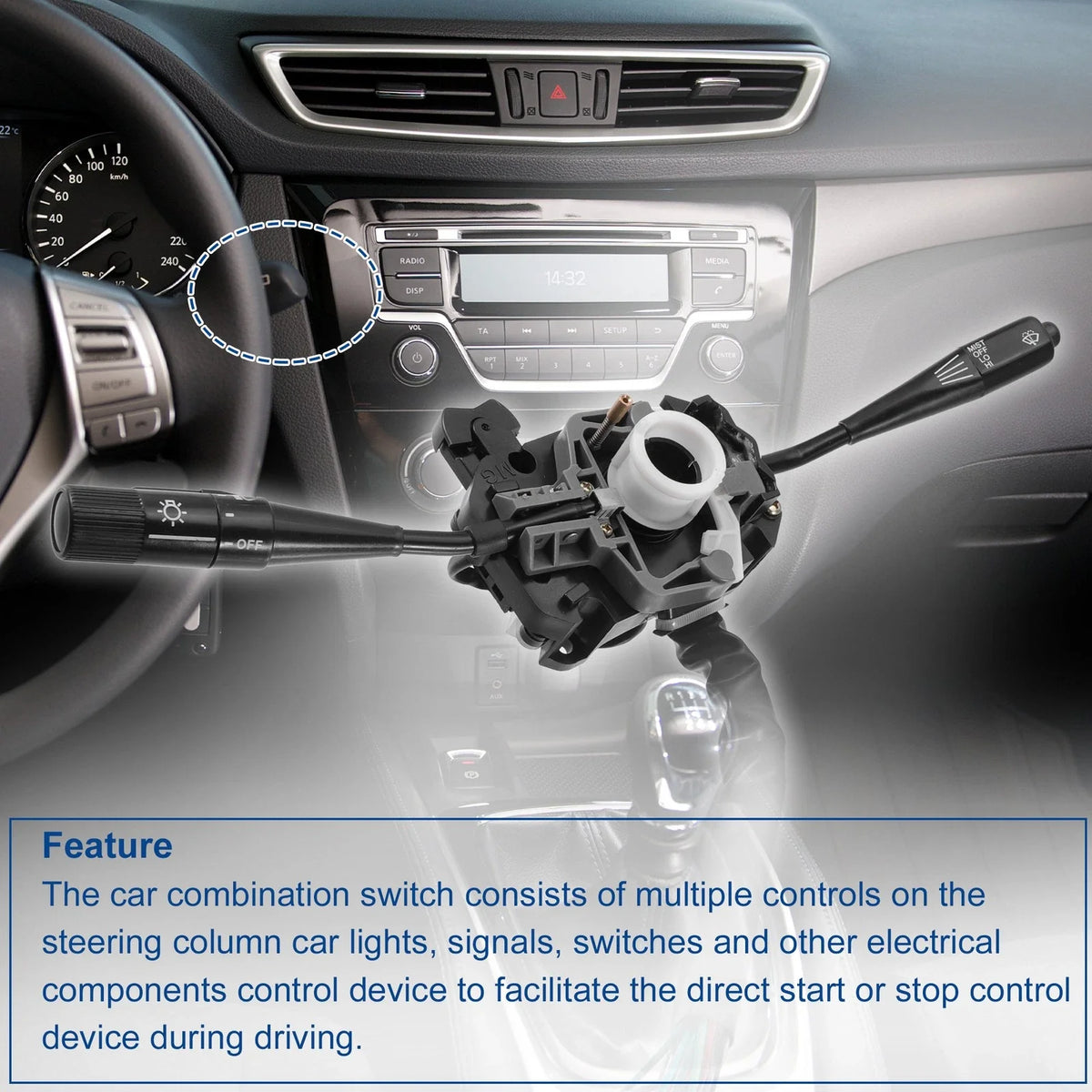 Steering Multifunction Turn Signal Headlight Switch for Toyota Truck  718844879392