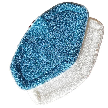Microfiber Mop Cloths for Hoover Dual Steam Mop Pad (Blue & White)