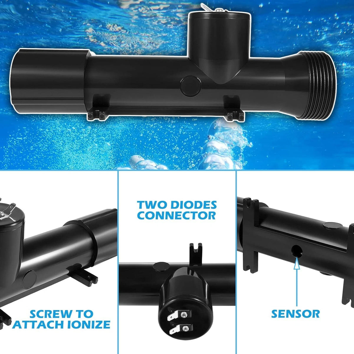 Pool Ionizer Chamber Replacement for Hybrid Pool Treatment System