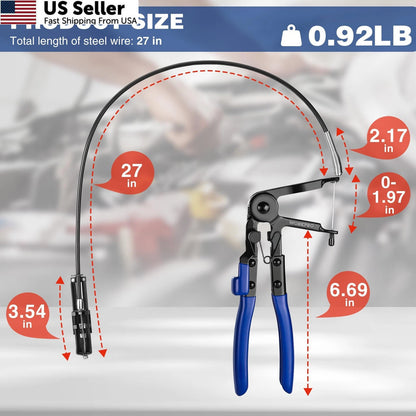 Flexible Hose Clamp Pliers Tool for Automotive (27")