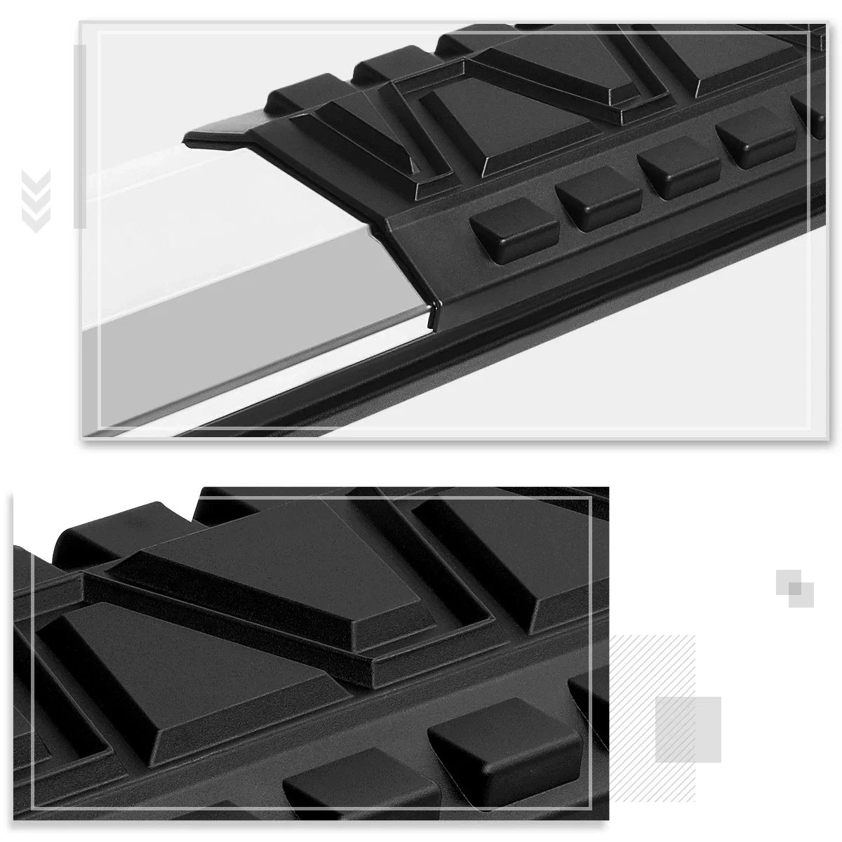 5" Aluminum Side Step Nerf Bar Running Board for Dodge Ram Truck (2009–2020)