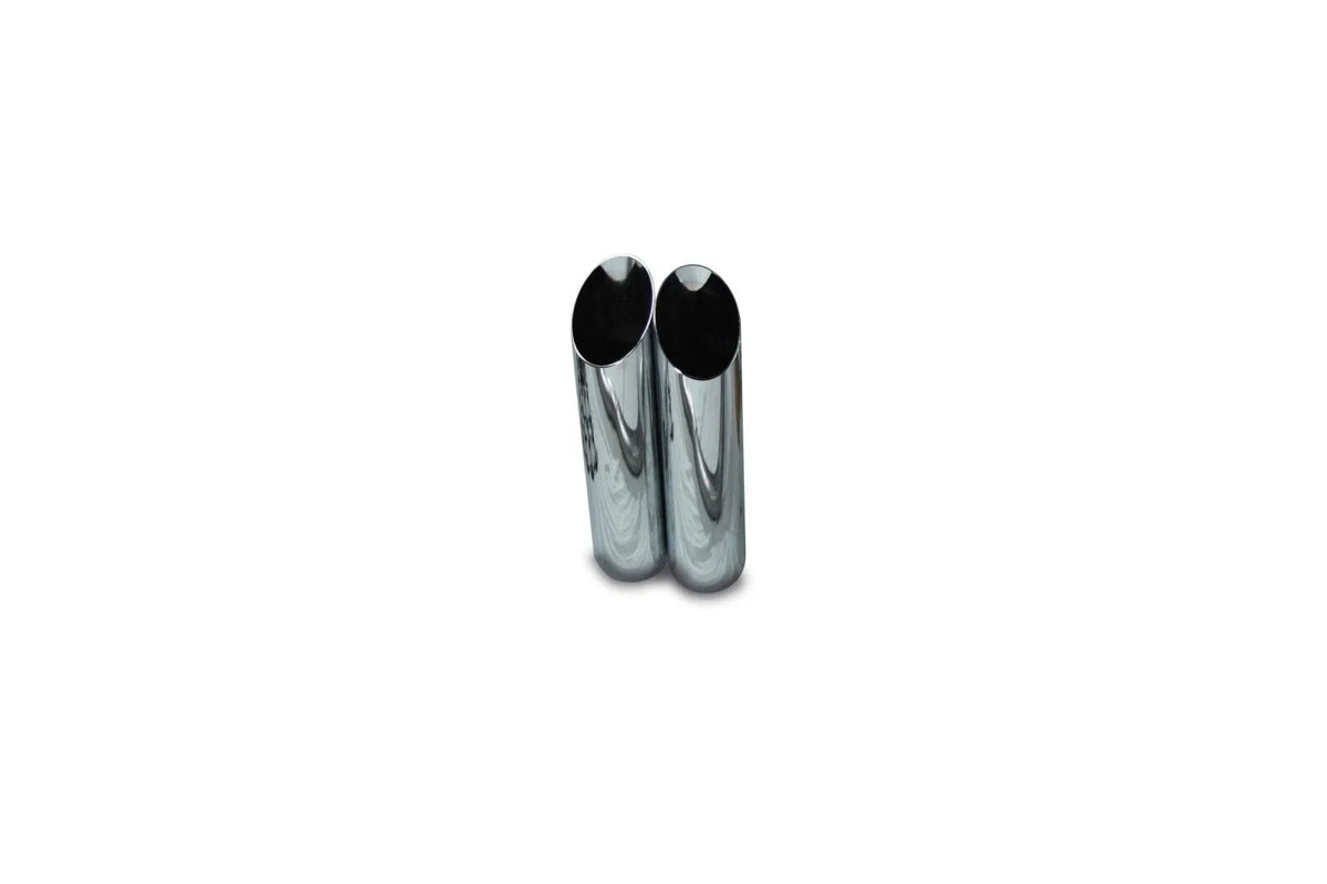 2.5" Dual Exhaust Kit for Ford F-150 (1998–2003) Stainless Muff Slash Tips