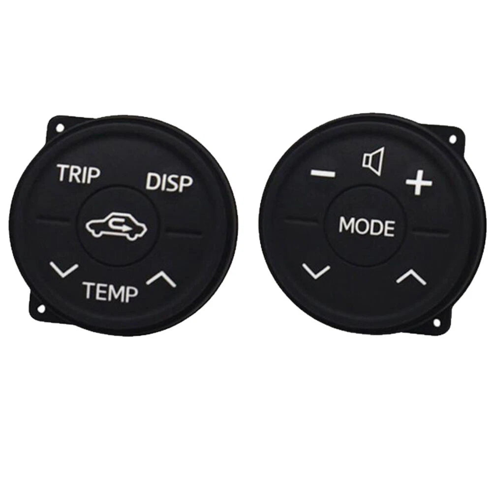 2X Steering Wheel Control Rubber Button Cushion for Toyota Prius (2009–2015)