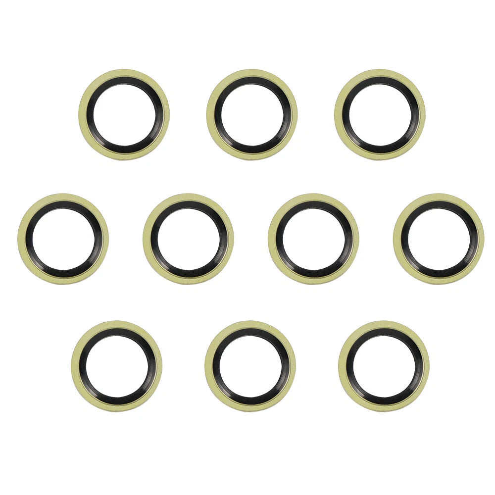 10pcs Banjo Bolt Sealed Crush Washers 10mm for Motorcycle Brake Master Cylinder