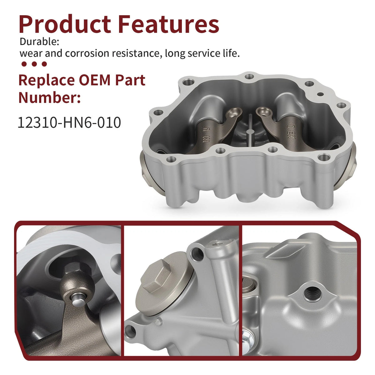 Cylinder Head Cover for Honda TRX250EX 250X Recon 250 (2005–2009) 12310-HN6-010