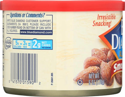 Pack of 2 Blue Diamond Almonds Smokehouse 6 Oz
