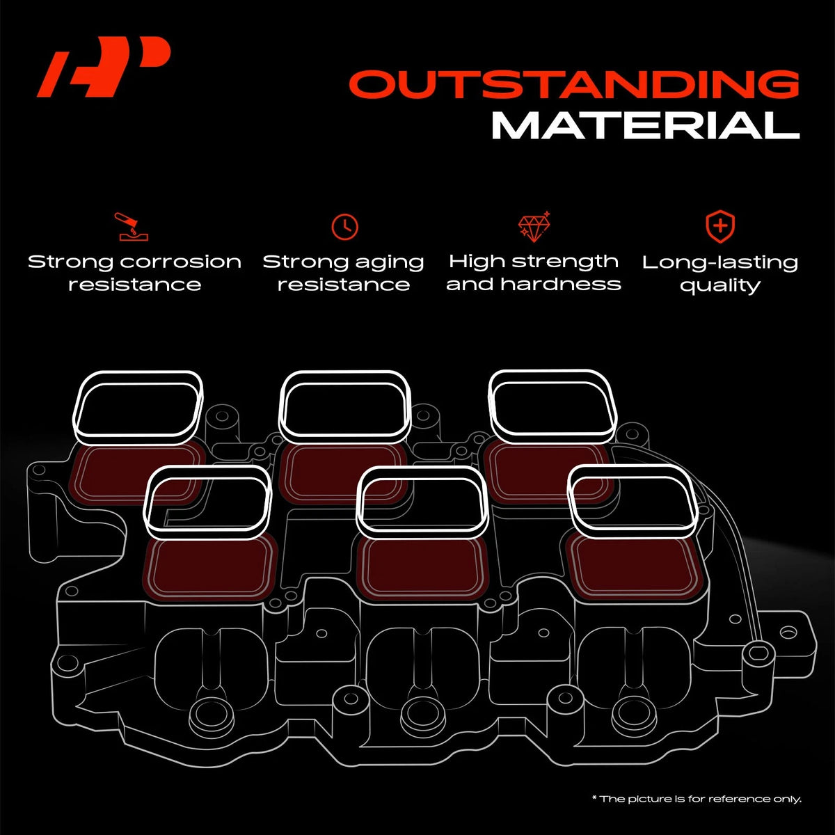 Upper Fuel Injection Plenum Gasket Set for Subaru Outback/Forester (2005–2009)