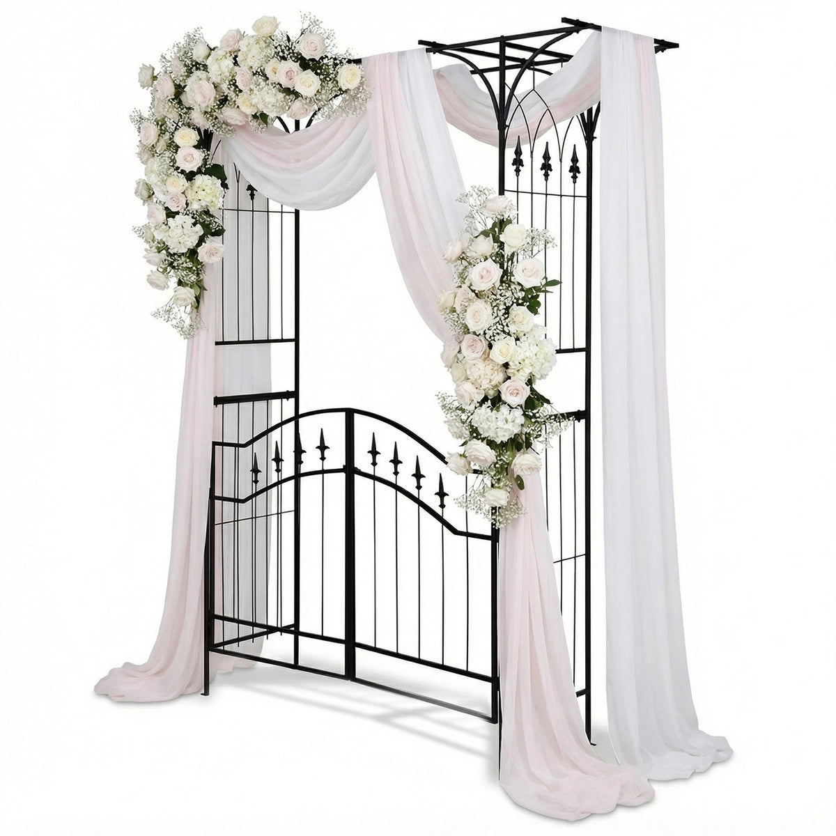 7 FT Metal Arch Stand for Outdoor Garden Party Decoration