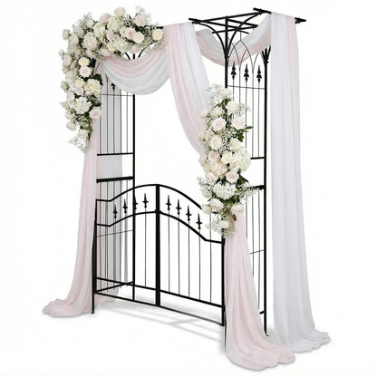 7 FT Metal Arch Stand for Outdoor Garden Party Decoration
