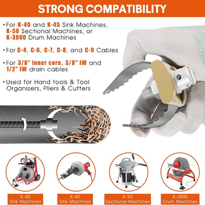 2" Heavy Duty C-Cutter for Ridgid K-3800 Drum