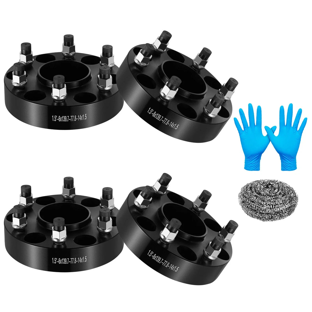Set of 4 Hub Centric Wheel Spacers for Ram 1500 (2019–2022) 1.5 inch 6x5.5