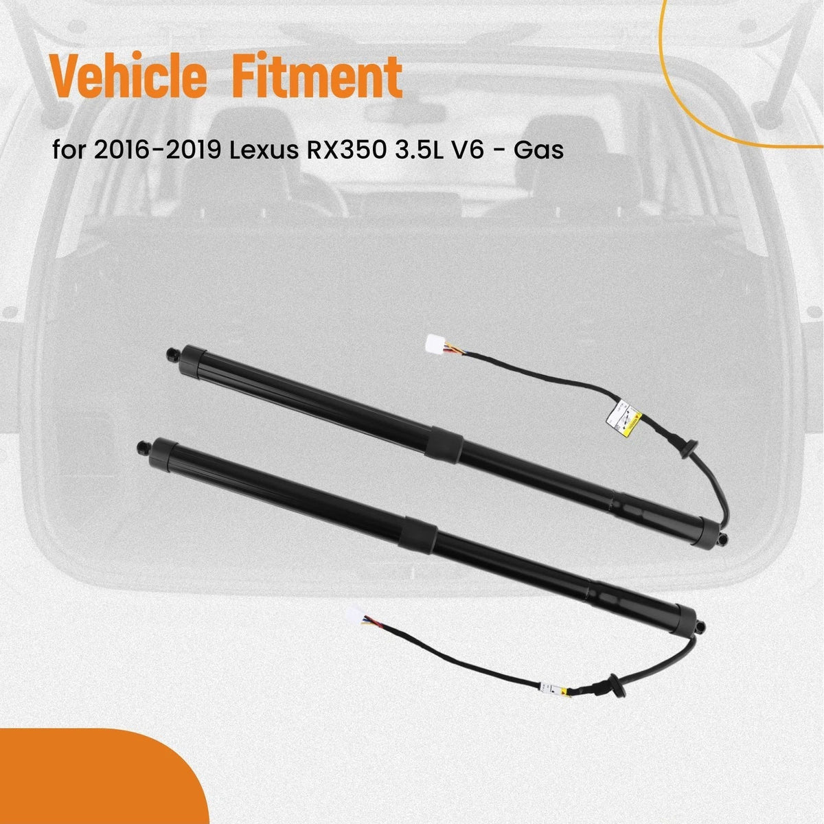 Pair Rear Trunk Lift Support Struts for Lexus RX350 (2007–2015) 6892048031