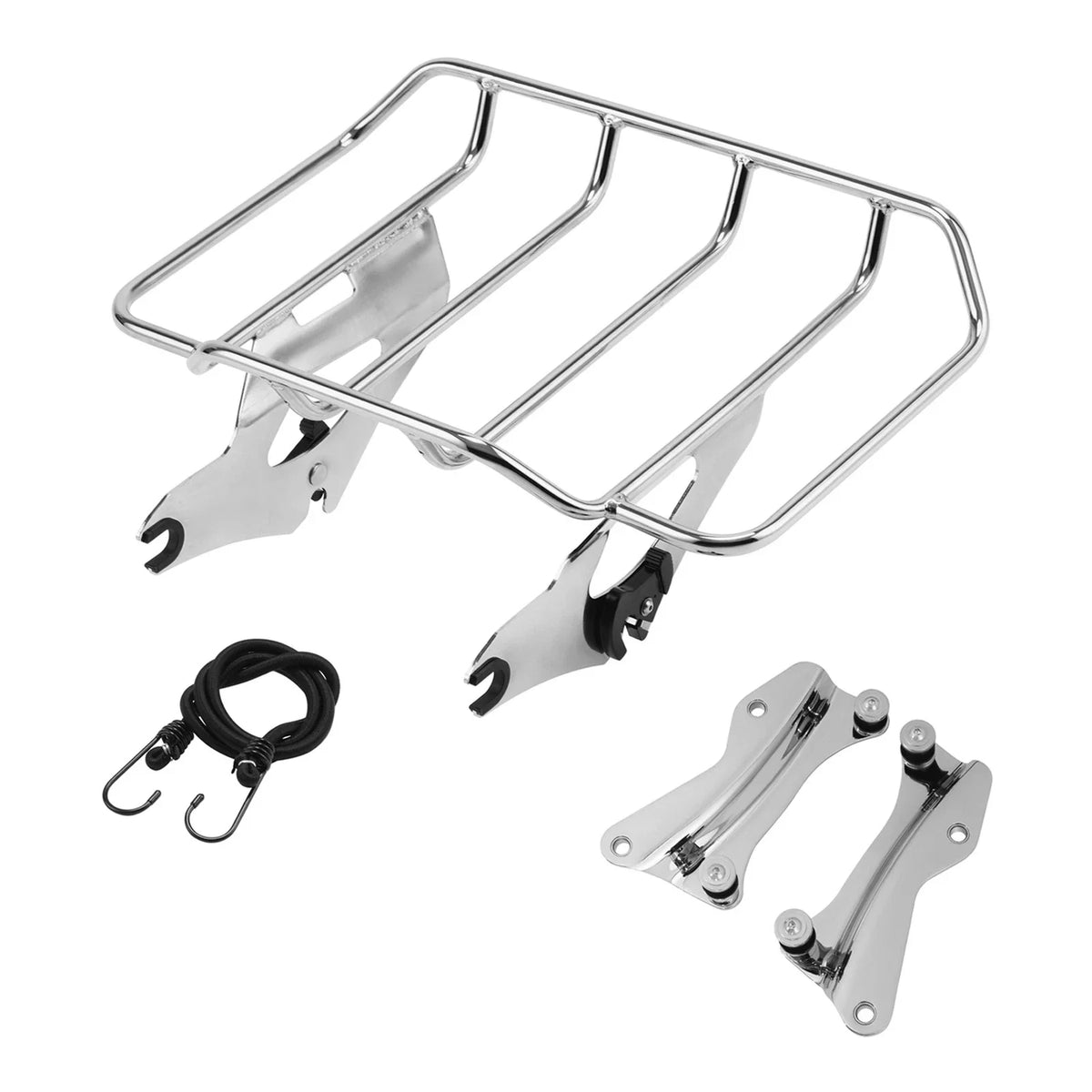 Chrome Luggage Rack & Docking Hardware Kit for Harley Street Glide (2014–2025)