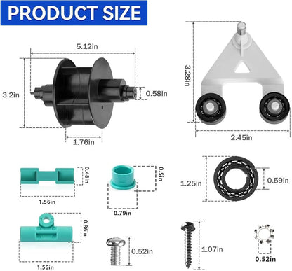 Set of 4 Pool Cleaner Pod Swing Kit AXV417WHP & A-Frame/Turbine AXV621DAT