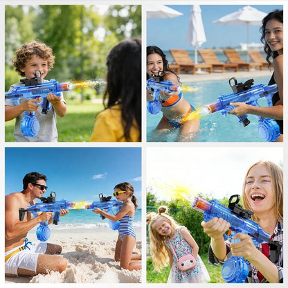 Electric Water Gun with LED Light-Up for Kids and Adults