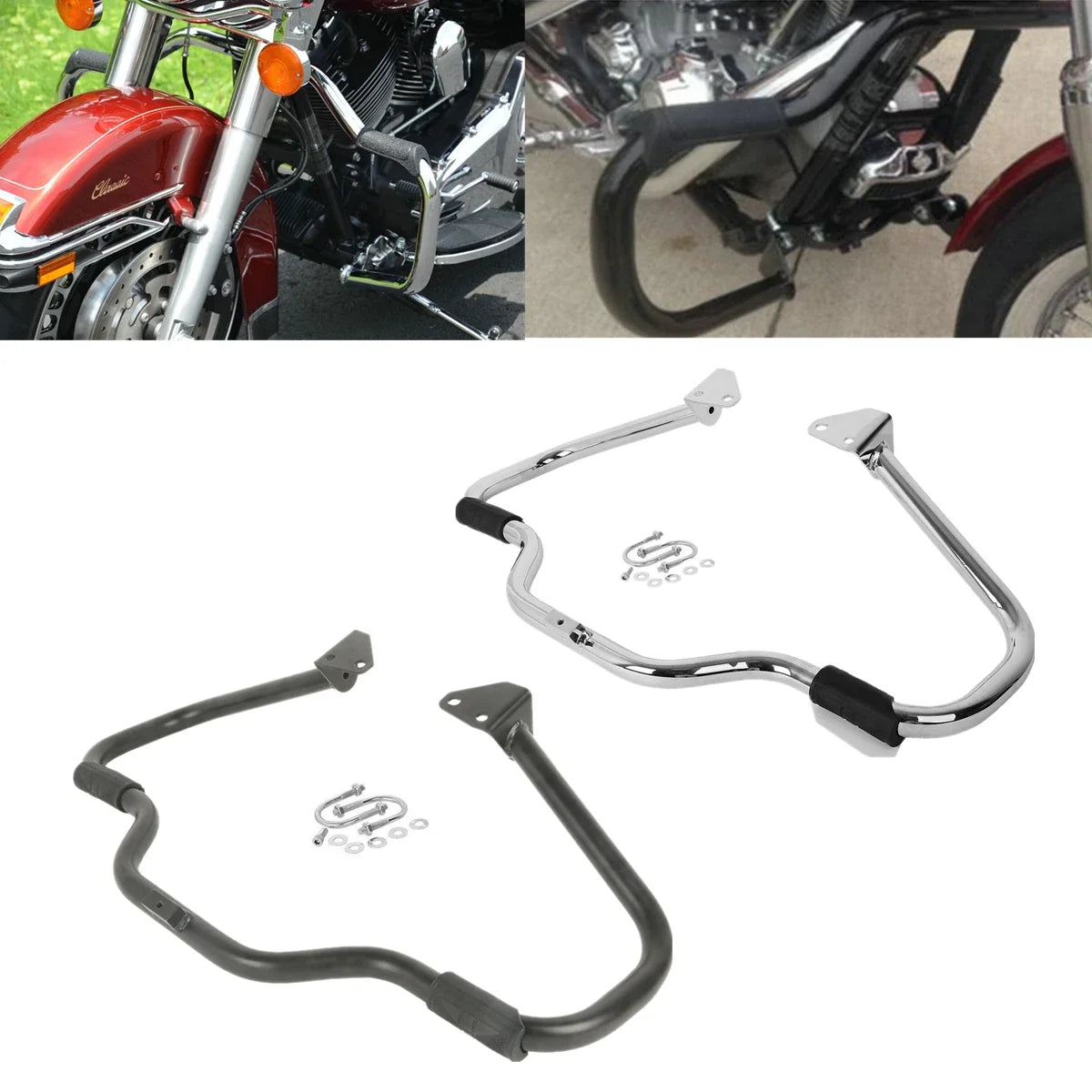 1 1/4" Mustache Engine Guard Highway Crash Bar for Harley Low Rider (2006–2023)