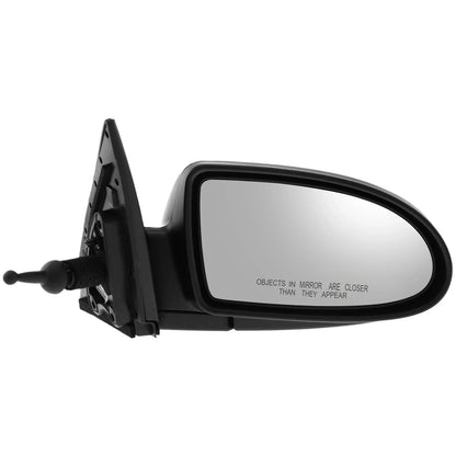 Set of 2 Textured Black Side Mirrors for Hyundai Accent (2007)