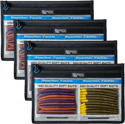 4-Pack Heavy-Duty Water-Resistant Storage Bags for Fishing Tackle